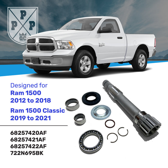 190424 | Right Front Differential Intermediate Axle Shaft for Dodge Ram 1500 (2012 to 2018) and Dodge Ram 1500 Classic (2019 to 2021)