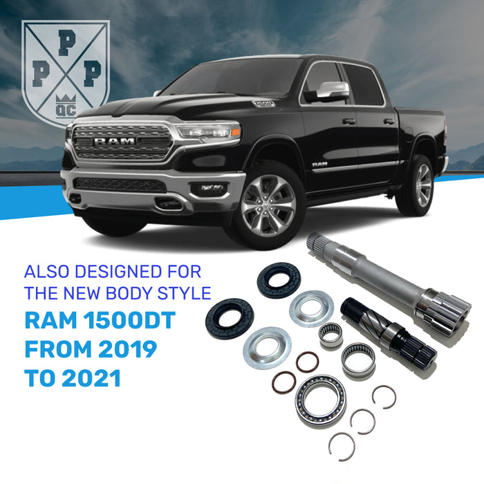 190424RL-DT | Duo - Right and Left Front Differential Intermediate Axle Shaft for Dodge Ram 1500 DT New Body Style (2019 to 2021)