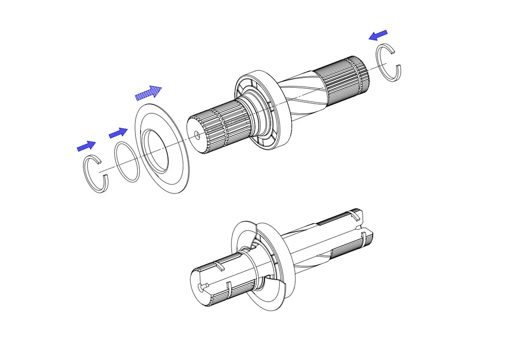 190425 Arbre d'essieu pour Dodge Ram 1500 Kit de remplacement de l'arbre intermédiaire du différentiel avant gauche pour Ram 1500 2012 à 2018 et Ram 1500 Classic 2019 à 2023