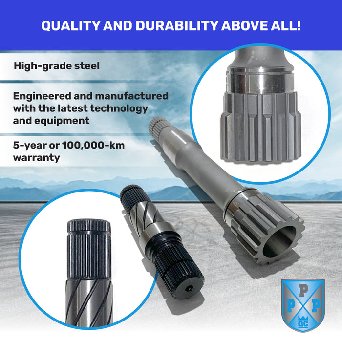 190424RL Axle Shaft for Ram 1500-Right and Left Front Differential Intermediate Inner Shaft Replacement Kit-for Ram 1500 2012 to 2018 and Ram 1500 Classic 2019 to 2023