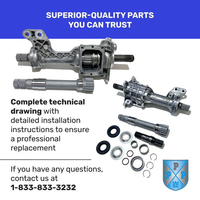 190424RL Axle Shaft for Ram 1500-Right and Left Front Differential Intermediate Inner Shaft Replacement Kit-for Ram 1500 2012 to 2018 and Ram 1500 Classic 2019 to 2023