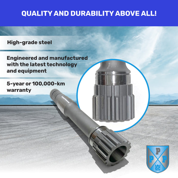 190424 Arbre d'essieu pour Ram 1500 - Kit de remplacement de l'arbre intérieur intermédiaire du différentiel avant droit - Ram 1500 2012 à 2018 et Ram 1500 Classic 2019 à 2023