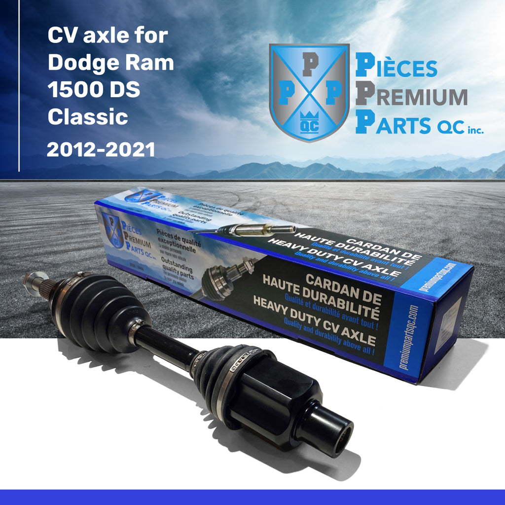 42-190428HD | Heavy Duty CV Axle Shaft with Neoprene Boots for Dodge Ram  1500 (2012 to 2018) and Dodge Ram Classic 1500 (2019 à 2021) - Fits Front  ...