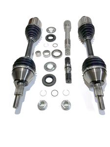 42-190424RL DT Right and Left Front Differential Intermediate Inner Shafts Replacement Kit-for 2019 to 2023  Ram 1500DT New body style with 2 CV Axles with Neoprene Boots.